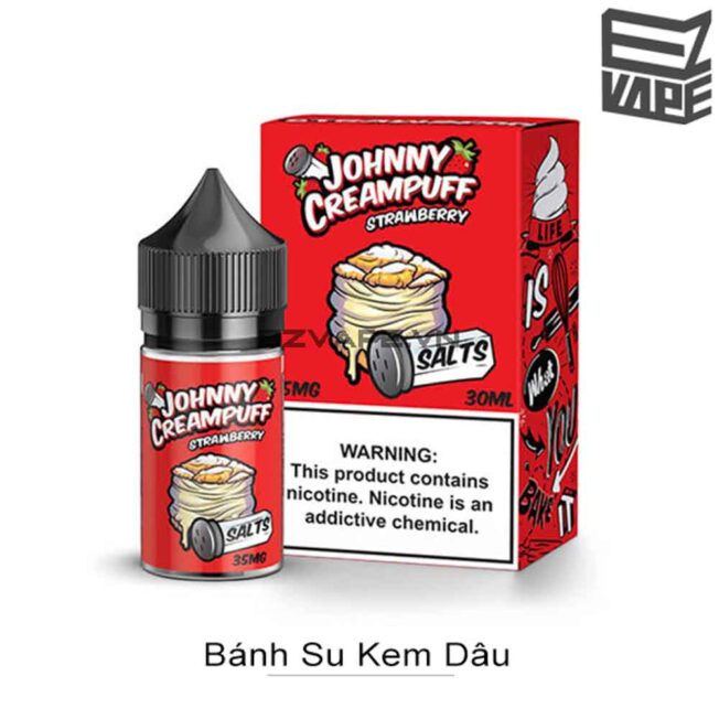 Johnny Creampuff Strawberry Salt Nic 30ml