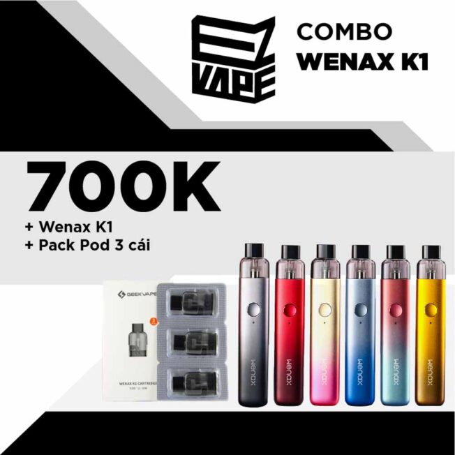 combo ez combo Wenax K1 700 pack pod