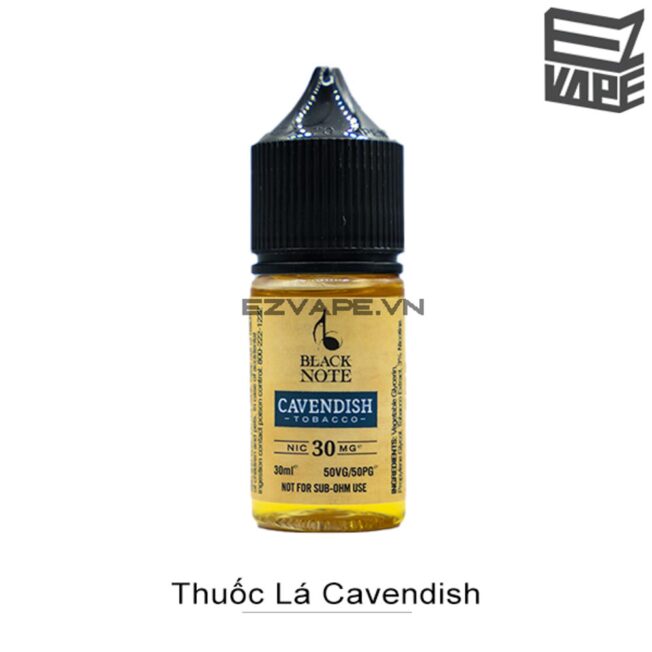 Black Note Cavendish Tobacco Salt Nic 30ml