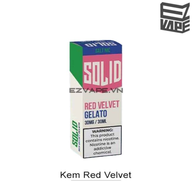 Solid Red Velvet Gelato Salt Nic 30ml