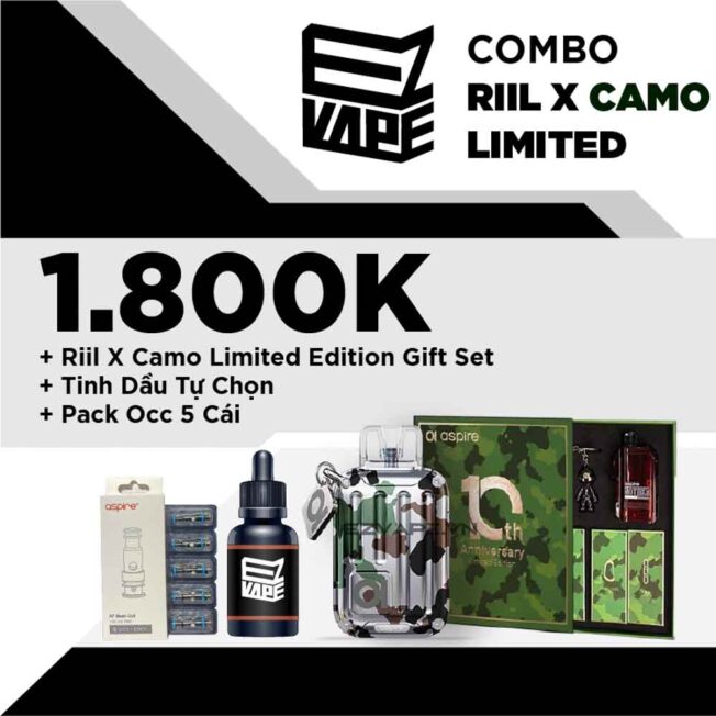 Riil X Camo Limited Edition Set Juice Bat Ki Pack OCC