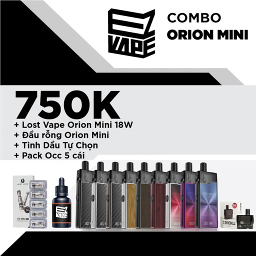Lost Vape Orion Mini 18W Juice Bat Ki Pack OCC Pod Rong